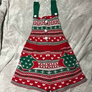 Juniors knitted Christmas romper
